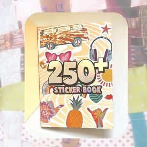 💎 3/$10 booklet of over 250 retro 1970s vibe stickers